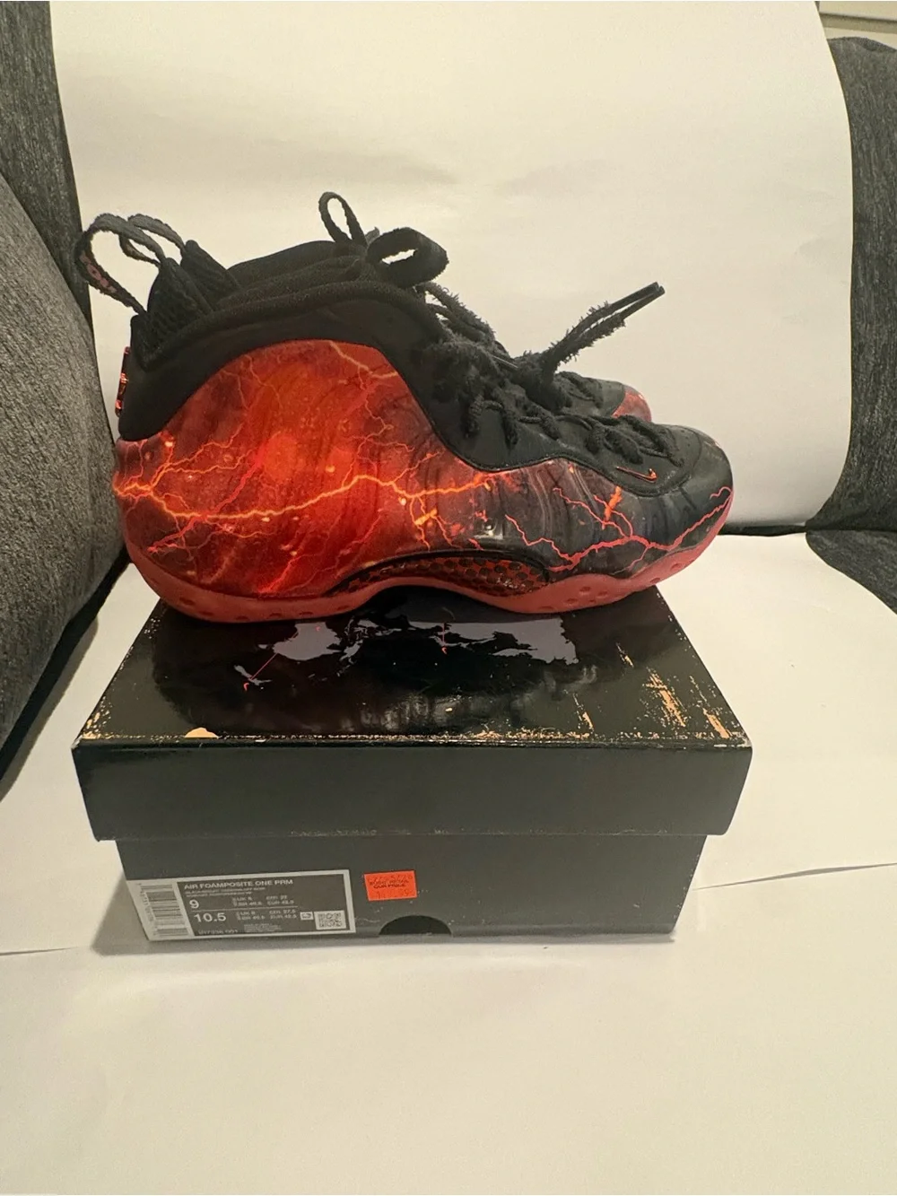 Nike Kids Foamposite One 'Stranger Things' Black & Red Sneakers